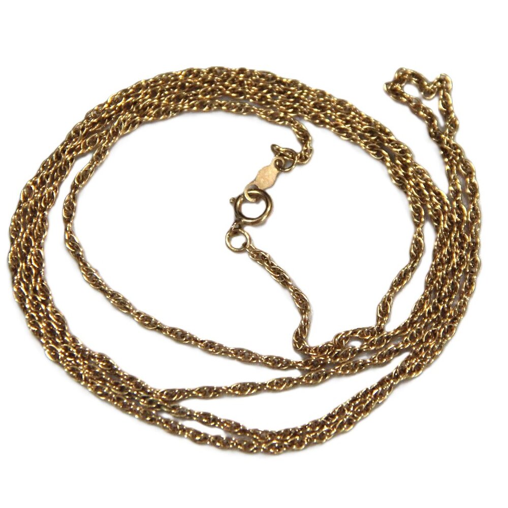 14kt GOLD FILLED VINTAGE ROPE CHAIN A J GOLDFARB AGEM